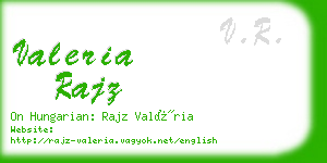 valeria rajz business card